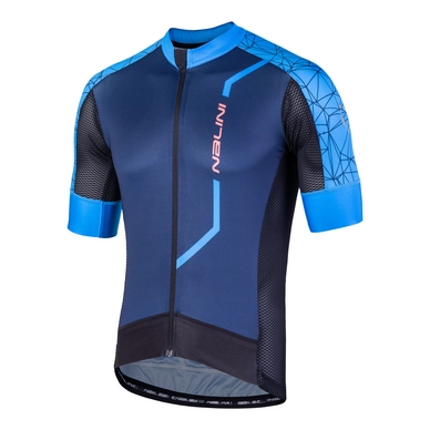 Fietsshirt Nalini Men Velocita 2.0 Blauw Azur