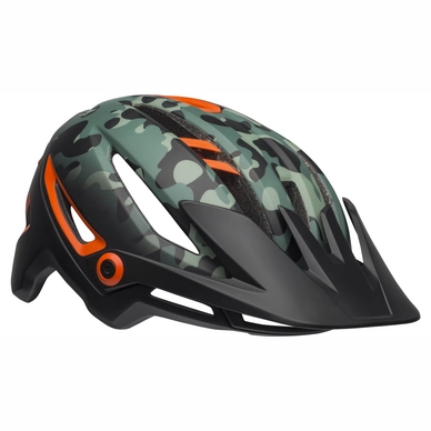 Fietshelm Bell Sixer Mips Oak Matte Black Dark Green Orange