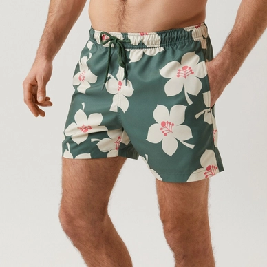 Swimming Trunks Björn Borg Men Sylvester Loose BB Graphic Floral Duck Green