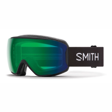 Masque de Ski Smith Moment Black 2021 / Chromapop Everyday Green Mirror