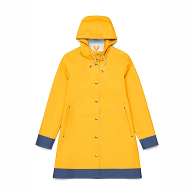 Regenjas Stutterheim Women Mosebacke Frame Yellow Indigo
