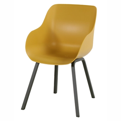 Tuinstoel Hartman Sophie Organic Element Chair Carbon Black Curry Yellow (set van 2)