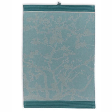 Theedoek Beddinghouse x Van Gogh Museum Fleurir Blauw Katoen (50 x 70 cm)