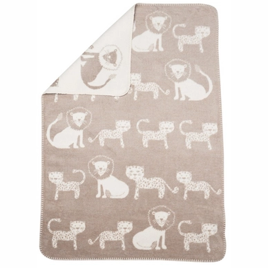 Babydeken David Fussenegger Panda Lion & Leopard Beige