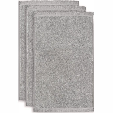 Gästehandtuch VT Wonen Groove Antraciet Katoen (3er Set)