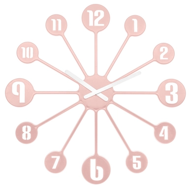 Wandklok Koziol Pinball Powder Pink