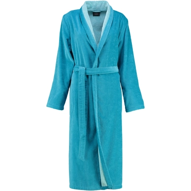 Badjas Cawö 2493 Sjaalkraag Women Turquoise
