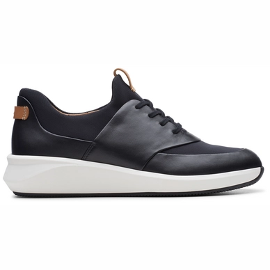 Sneaker Clarks Un Rio Lace Black Leather Damen
