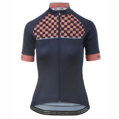 Fietsshirt Giro Women Chrono Sport Midnight Blue Checks