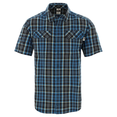Blouse The North Face Men S/S Pine Knot Blue Wing Teal Plaid