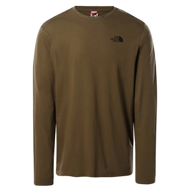 T-Shirt The North Face L/S Easy Tee Men Military Olive