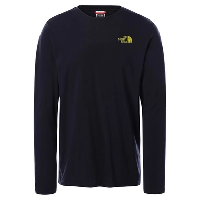 T-Shirt The North Face Men L/S Easy Tee Aviator Navy Citronelle Green