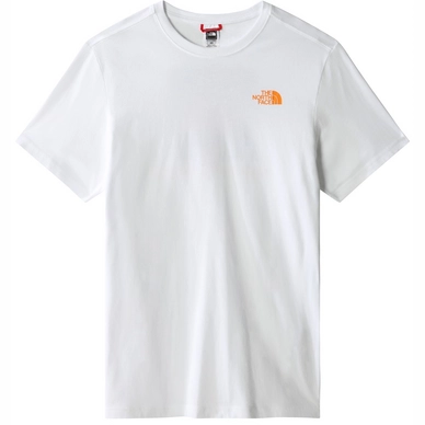 T-Shirt The North Face S/S Redbox Tee TNF White-Ponderosa Green Large Halfdome Plaid Print Men