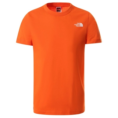 T-Shirt The North Face S/S Simple Dome Tee Red Orange Kinder