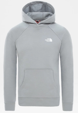 Trui The North Face Men Raglan Red Box Hoodie Tradewinds Grey
