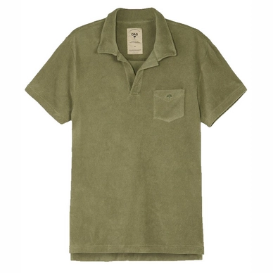 Polo OAS Men Solid Khaki Terry Shirt