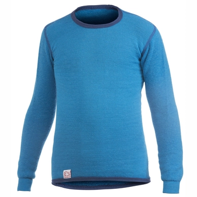 Sous-pull Woolpower Kids Crewneck 200 Light Blue