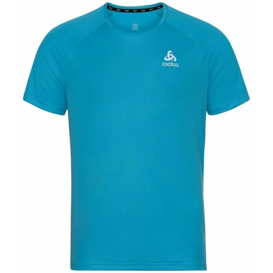 Sportshirt Odlo Men Crew Neck S/S Essential Chill-Tec Mykonos Blue Horizon Blue