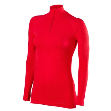 Skipully Falke Women Maximum Warm Zip Shirt Scarlet