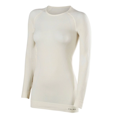 Long Sleeve T-Shirt Falke Women Wool-Tech Offwhite