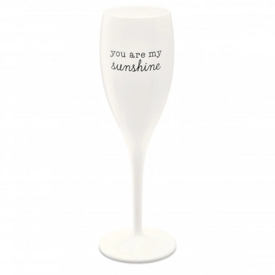 Champagneglas Koziol Cheers No. 1 Sunshine Cotton White (6-Delig)