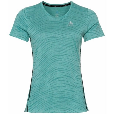 T-shirt de Sport Odlo Women SS Crew Neck Zeroweight Enginee Jaded Melange