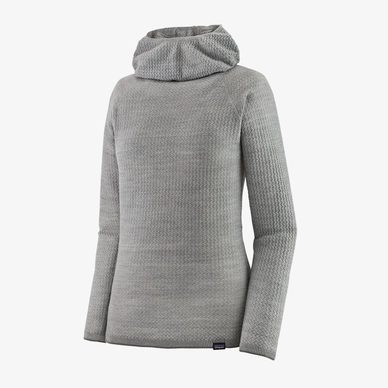 Pull Patagonia Women Cap Air Hoody Feather Grey Birch White X Dye