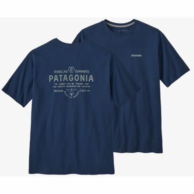 T-Shirt Patagonia Forge Mark Responsibili Tee Herren Lagom Blue