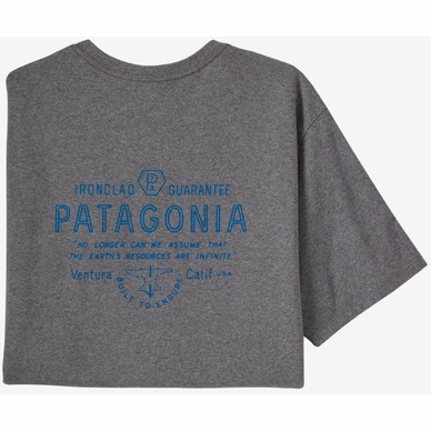 T-Shirt Patagonia Homme Forge Mark Responsibili Tee Gravel Heather