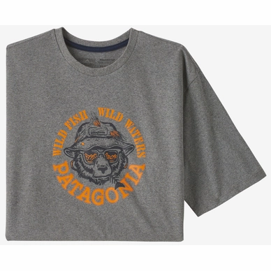 T-Shirt Patagonia Homme Take A Stand Responsibili Tee Wild Grizz Gravel Heather