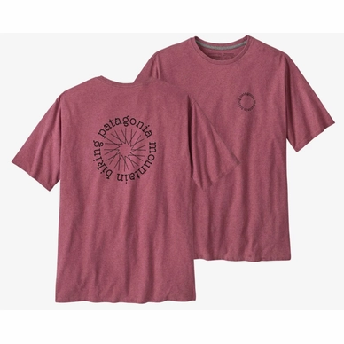 T-Shirt Patagonia Men Spoke Stencil Responsibili Tee Evening Mauve