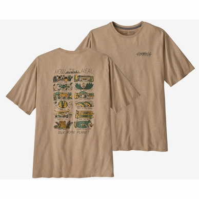 T-Shirt Patagonia Men How To Heal Responsibili Tee Oar Tan '23