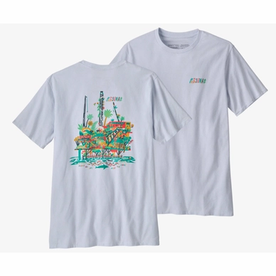 T-Shirt Patagonia Unisex Reef The Rigs Responsibili Tee White