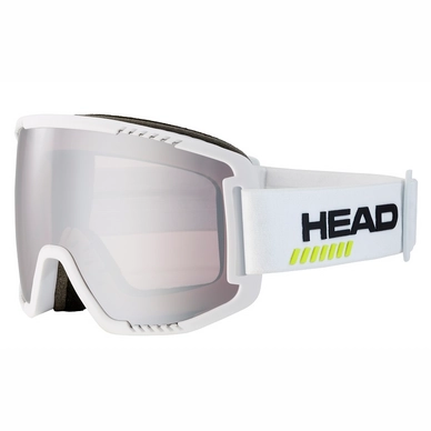 Skibril HEAD Contex Pro 5K Race Size L White / 5K Chrome (+ Sparelens)
