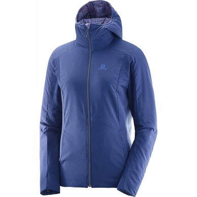 Veste Salomon Drifter Mid Hoodie Women Medieval Blue