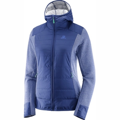Vest Salomon Right Nice Hybrid Hoodie Women Medieval Blue