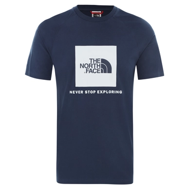 T-Shirt The North Face Men S/S Raglan Red Box Tee Blue Wing Teal