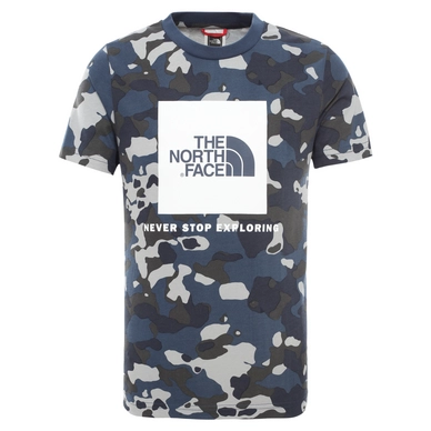 T-Shirt The North Face Youth S/S Box Tee Blue Wing Teal