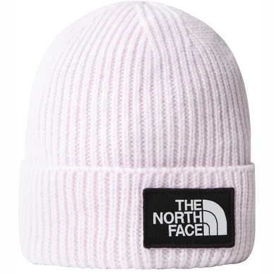 Muts The North Face TNF Logo Box Cuffed Beanie Lavender Fog