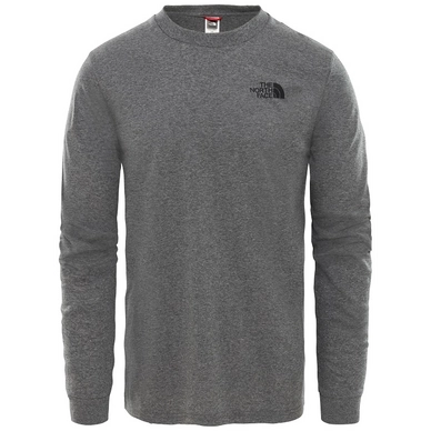 Shirt The North Face Men L/S Simple Dome Tee TNF Medium Grey Heahter