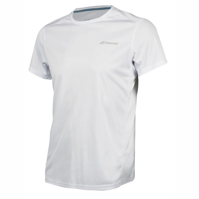 T-shirt de Tennis Babolat Men Core Flag Club Tee White White