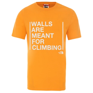 T-Shirt The North Face Men S/S Walls Climb Tee Flame Orange