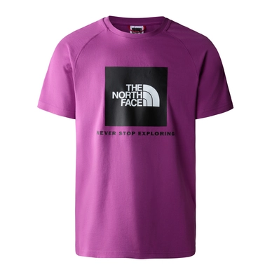 T-Shirt The North Face Men S/S Raglan Redbox Tee Purple Cactus Flower