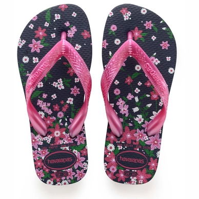 Flip Flops Havaianas Flores Navy Pink Kinder