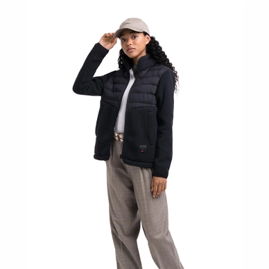 Vest Herschel Supply Co. Women's Guide Fleece Hybrid Sherpa Full Zip Black