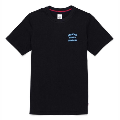 T-Shirt Herschel Supply Co. Women's Tee Stack Logo Black Alaskan Blue