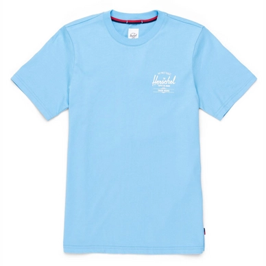 T-shirt Herschel Supply Co. Femme Tee Classic Logo Alaskan Blue White