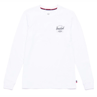 T-Shirt Herschel Supply Co. Women's Long Sleeve Tee Classic Logo Bright White Black