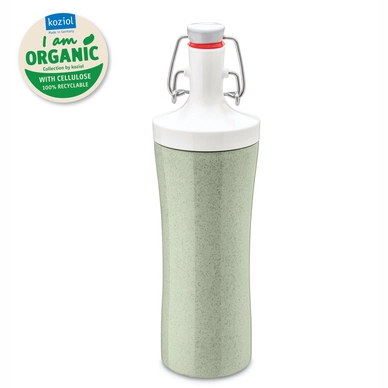 Gourde Koziol Plopp To Go 425 ml Organic Green Cotton White