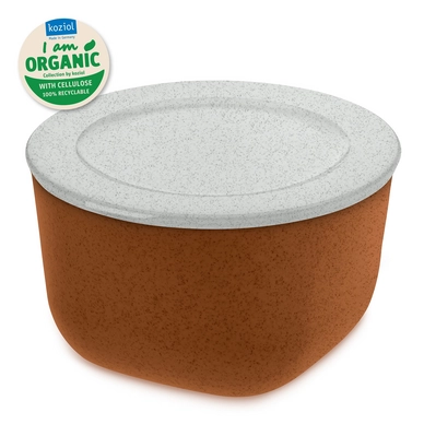 Lunchbox Koziol Connect Box 1 Schaal met Deksel 1 liter Organic Rusty Steel